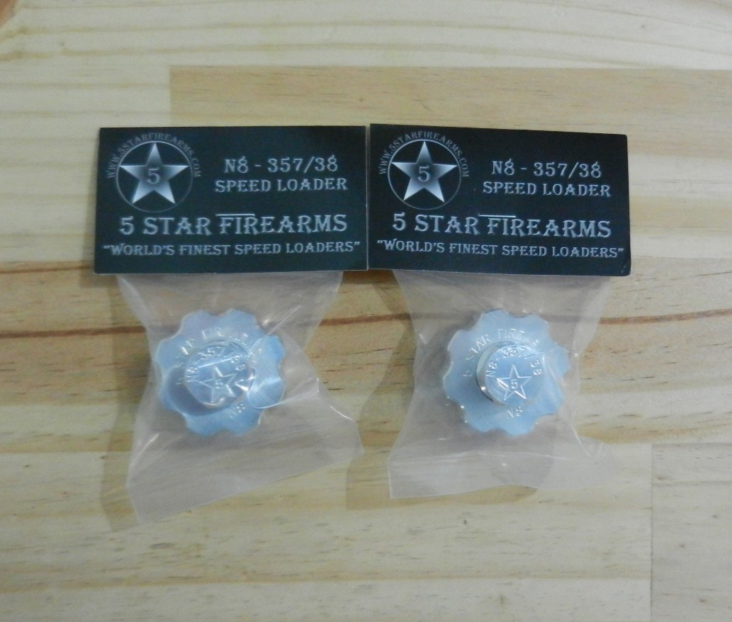 Aluminum Speedloader; For S&W 327 & 627, M&P; Hlds 8 Rnds 357/38; 2pk; N8-357/38