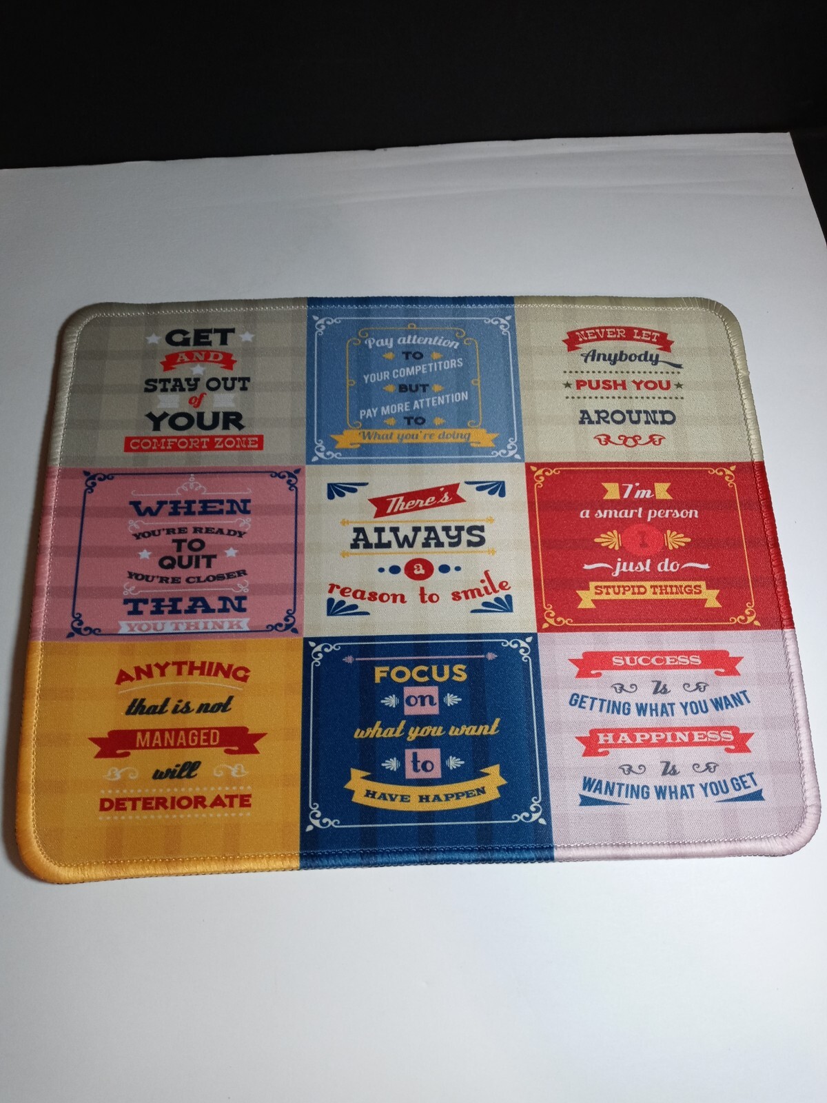 Motivational Mouse Pad, Mouse Pads with Quotes, Mouse Mat Square