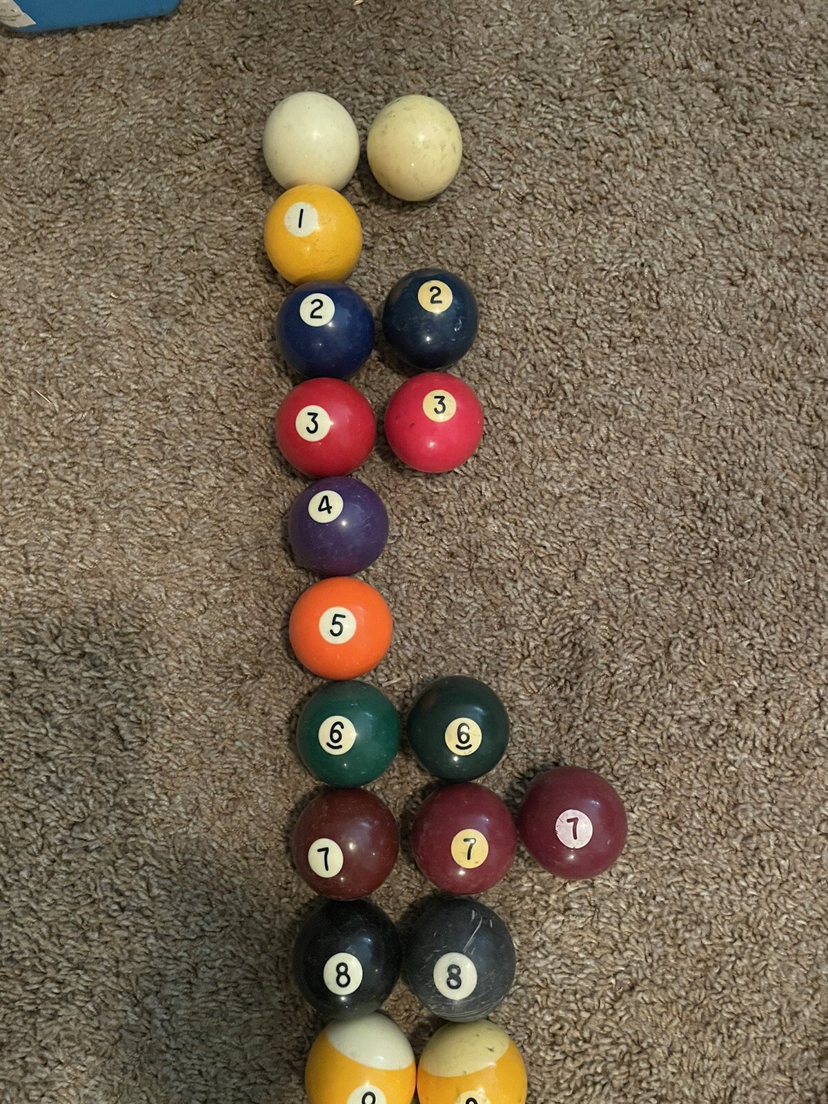 Mixed Pool/ Billiard Balls 28 Total