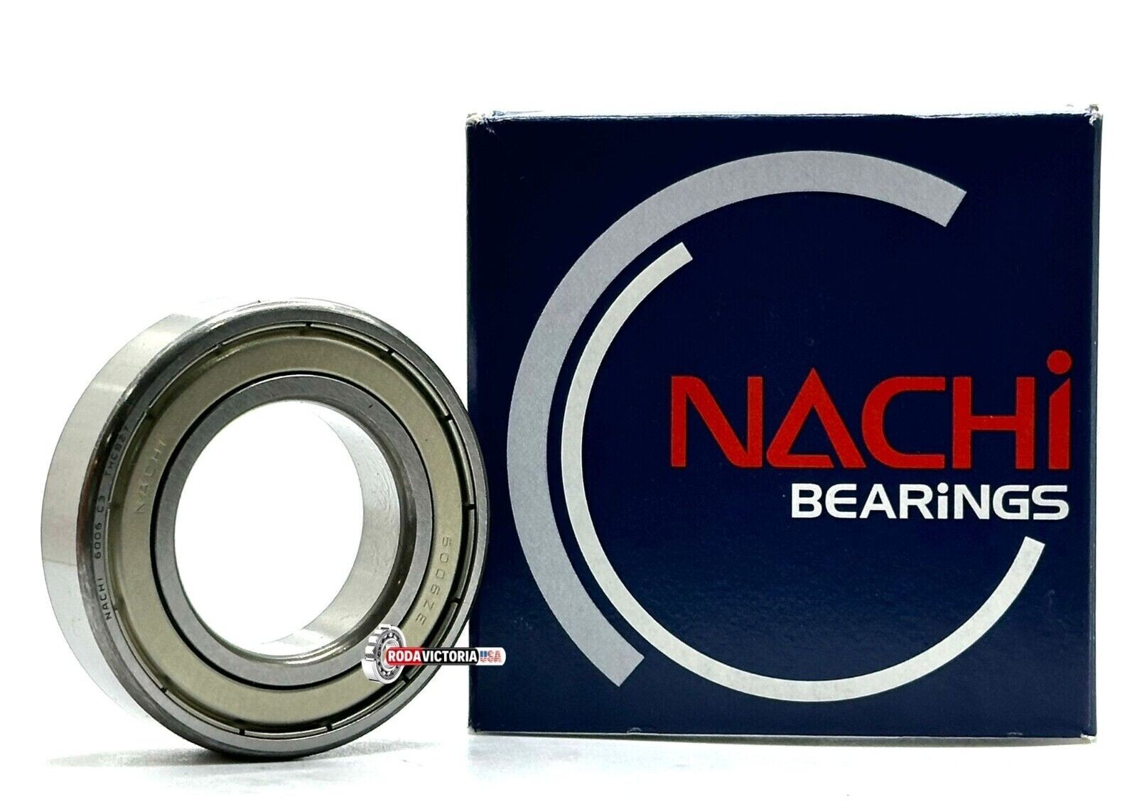 NACHI 6006 ZZ E C3 Deep Groove Ball Bearing, Metal Shielded 30x55x13 mm
