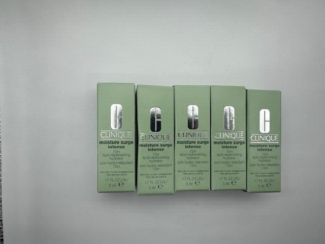 Lot of 5 Clinique Moisture Surge 72H Lipid-Replenishing Hydrator 5 ml each