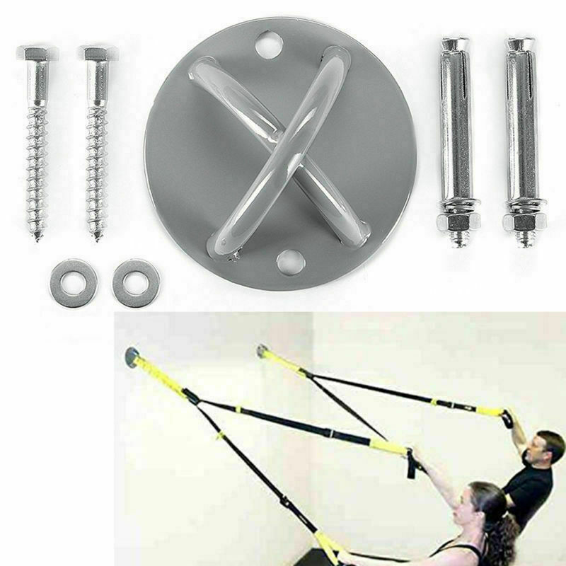 CEILING WALL MOUNT Bracket Anchor X Gym Cross Fit  Suspension Trainer Yoga Swing
