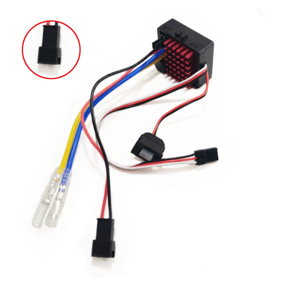 RC Model 60A Brushed ESC Electronic Speed Controller 7.4V LiPo for 370 390 540