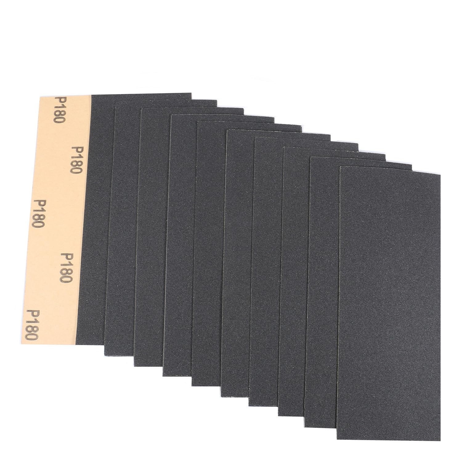 Tueascallk 30Pcs 9 x 3.6 Inchs 180 Grit Wet and Dry Handmade Universal Sandin...