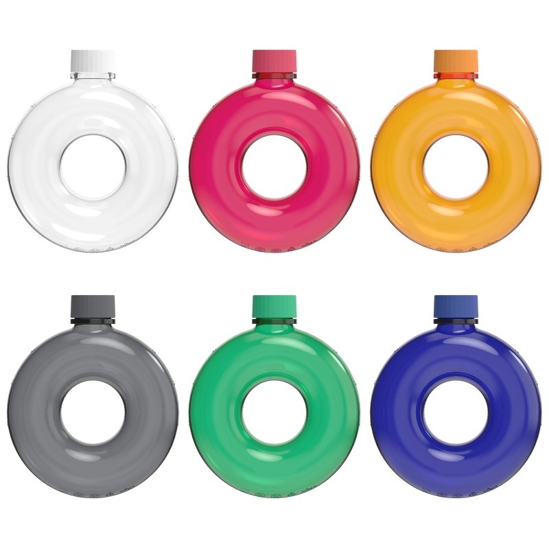 350/800/1500ml Circular Water Bottle Portable Round Ring Leak Proof Cup Kettle