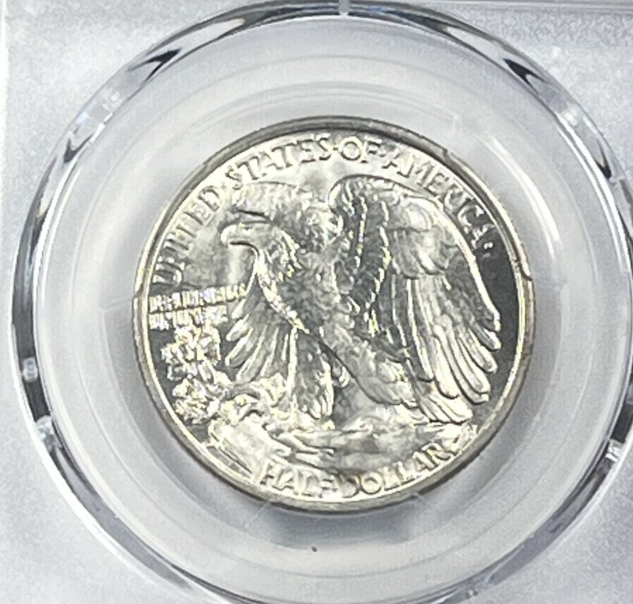 1936-D Walking Liberty Half Dollar : PCGS MS65