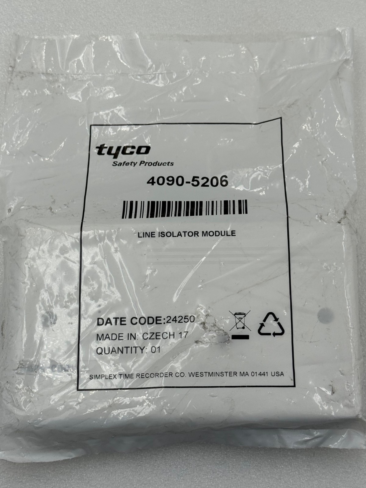 Simplex Tyco 4090-5206 Line Isolator Module Newin Sealed Bag