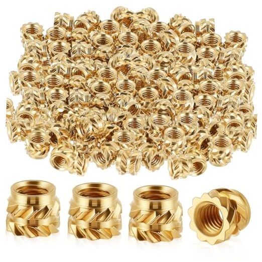 Pcs M3 Threaded Inserts Heat Set Inserts Brass 3D Printing M3 x D5 x L4 300