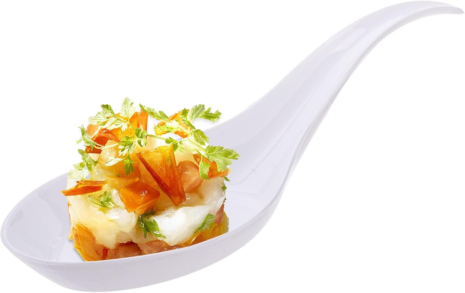 200 Plastic Appetizer Spoons, Disposable Tasting Spoons for