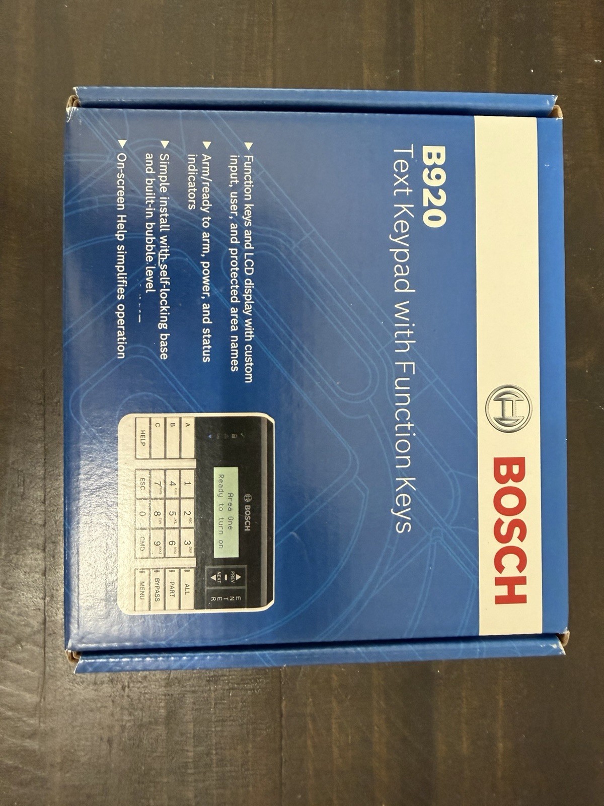 Bosch B920 Alarm System 2-Line Alpha Numeric Display Keypad Factory Sealed