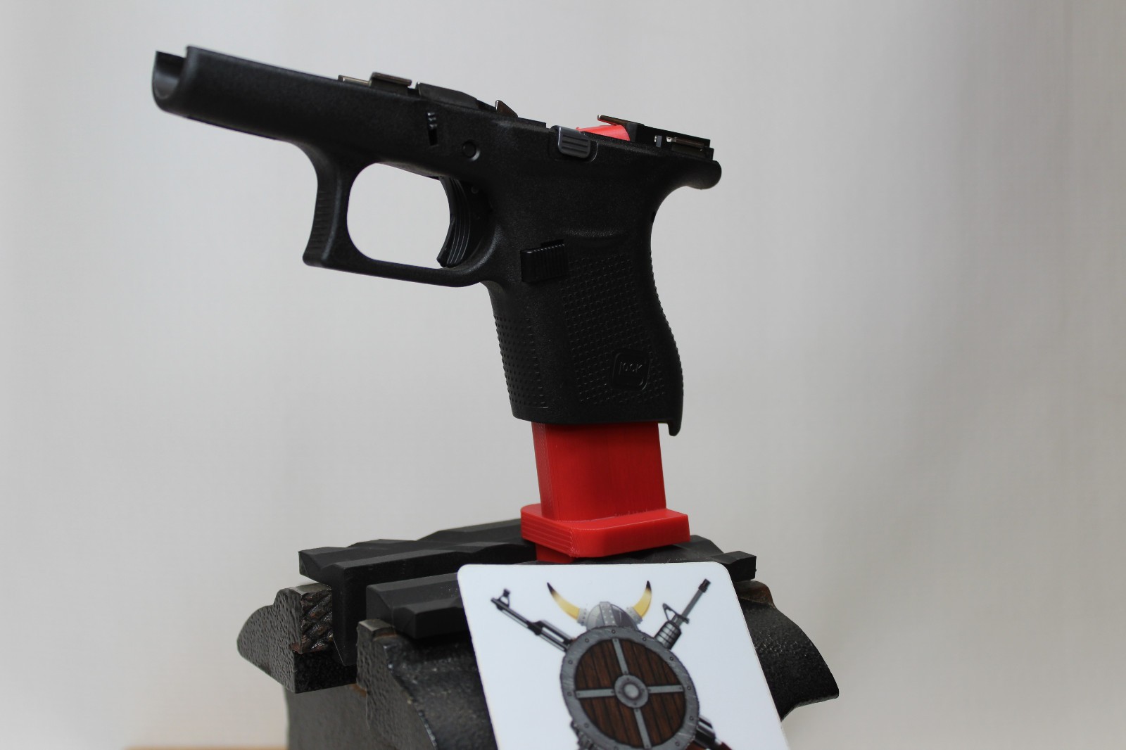 Glock 43X, 48 Vise Slide Block for Gunsmiths 3D Printed Non-Marring