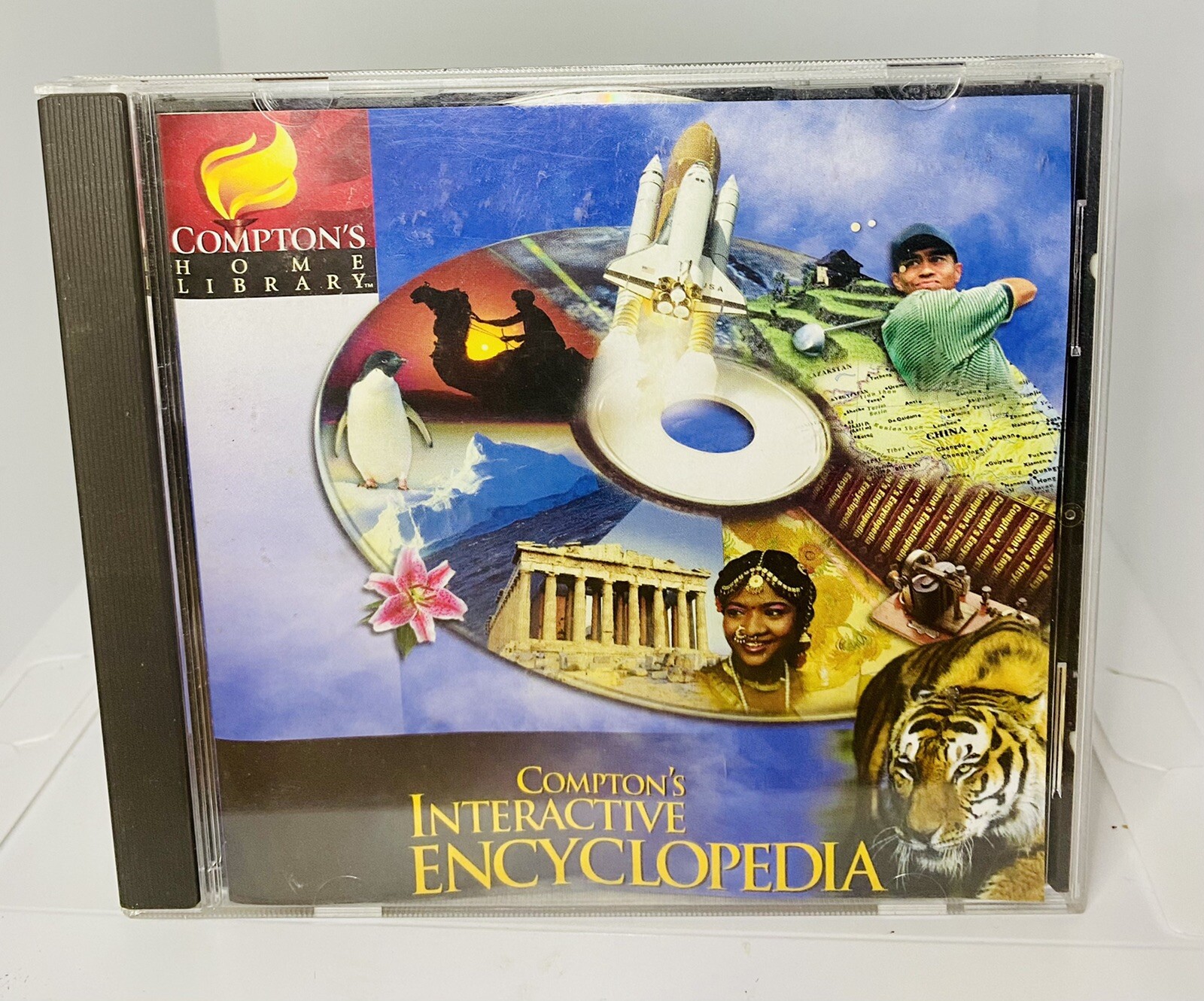 Compton's Home Library Interactive Encyclopedia 1998 CD-ROM TLC Software