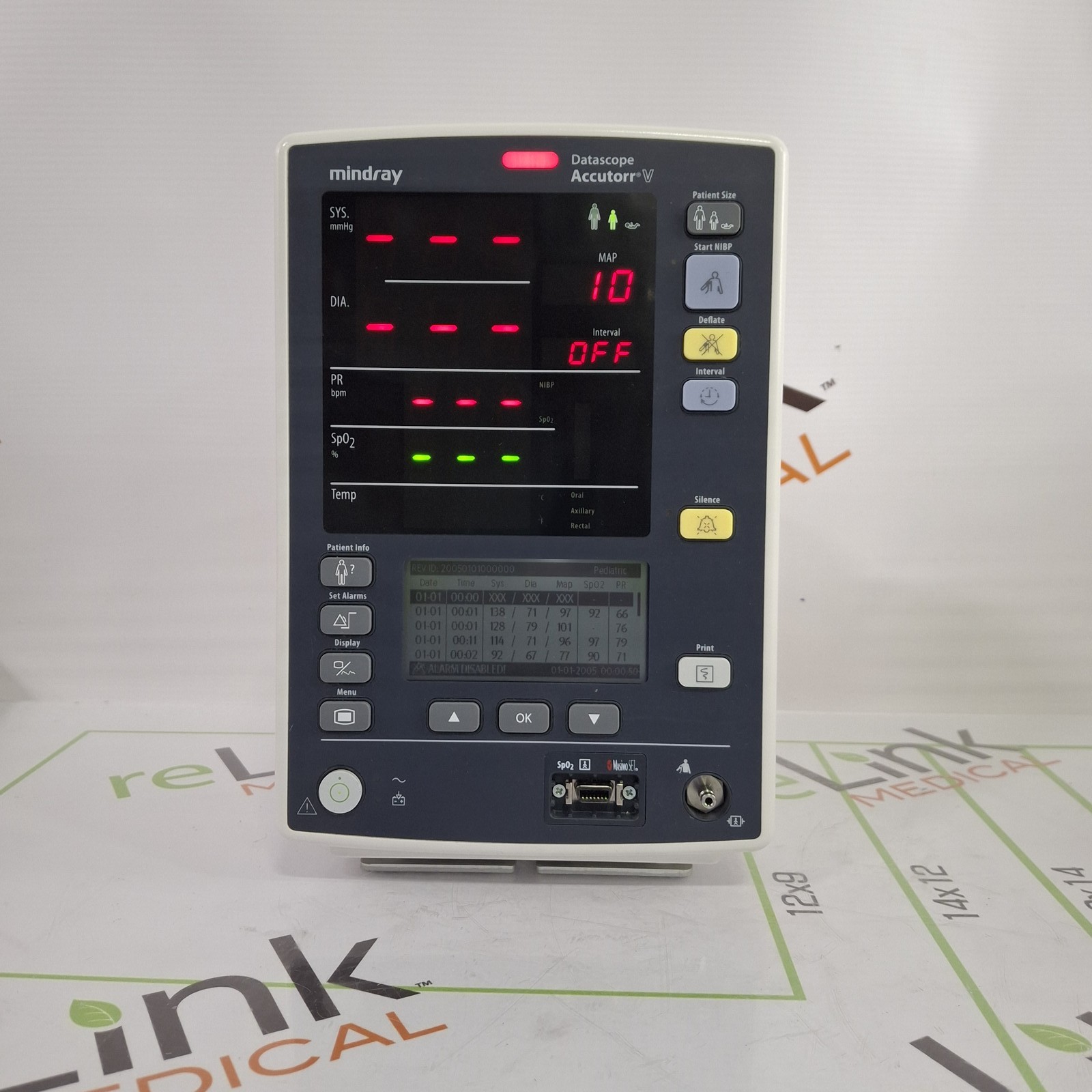 Mindray Datascope Accutorr V Vital Signs Monitor