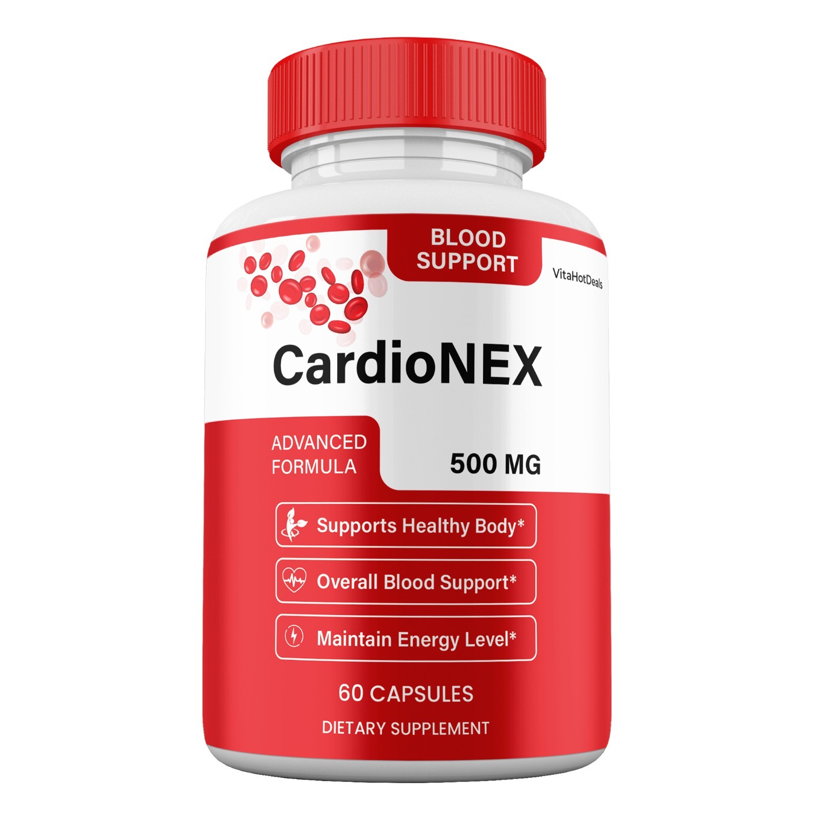 CardioNex Capsules, Max Strength, CardioNEX All Natural Supplement (3 Pack)