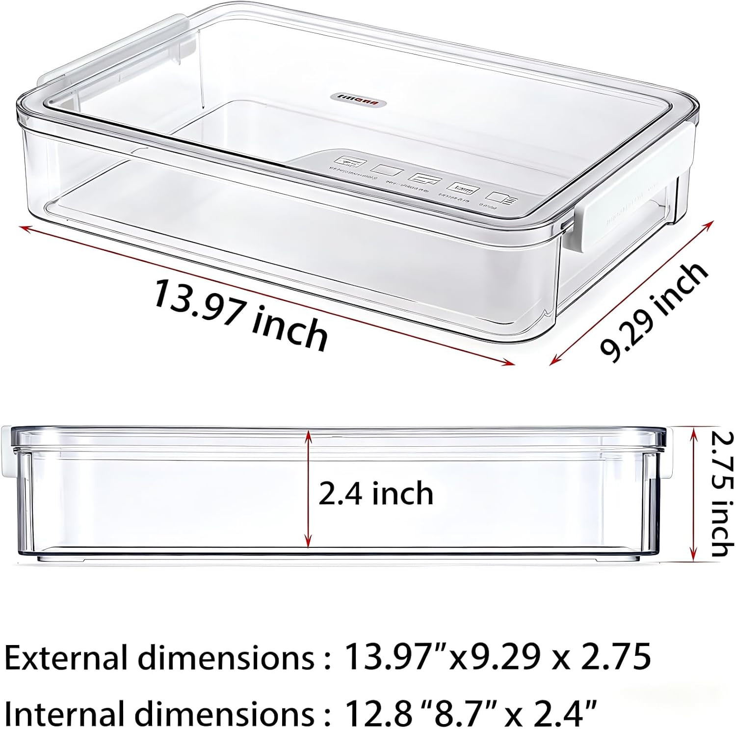 2 Pcs Plastic Storage Bins - Scrapbook Paper Organizer & Craft Storage Organizer
