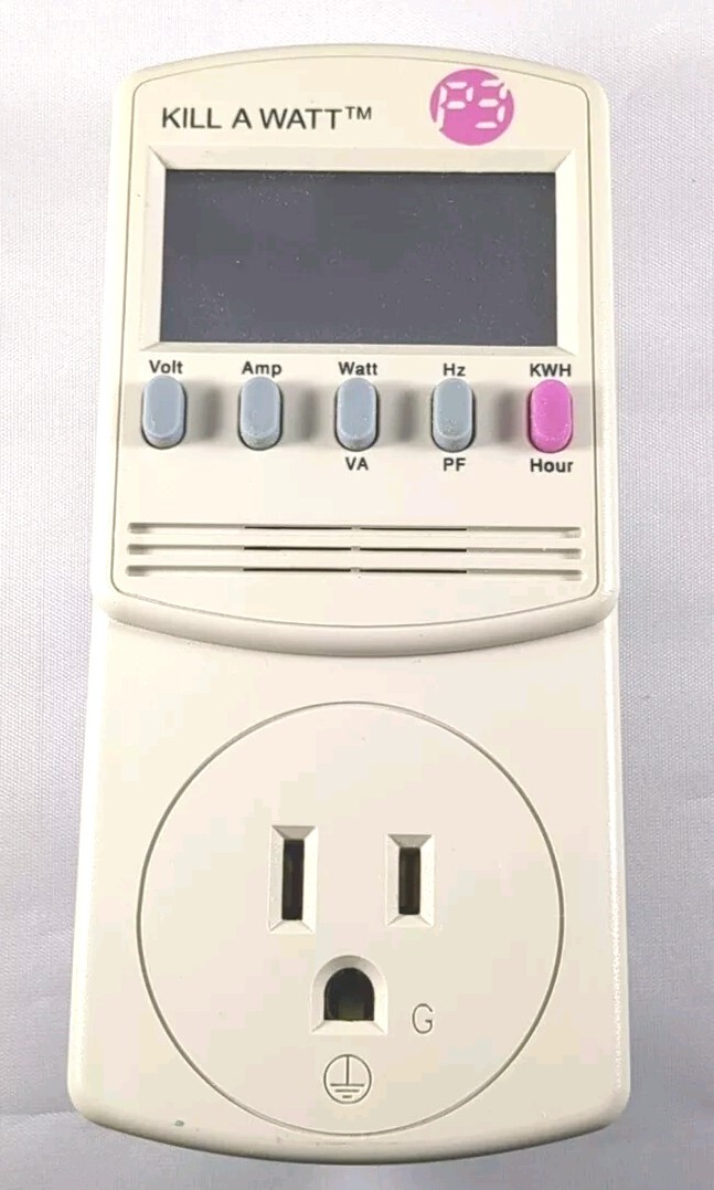 P3 International KILL A WATT Model P4400.01 Electricity Usage Monitor  Tested