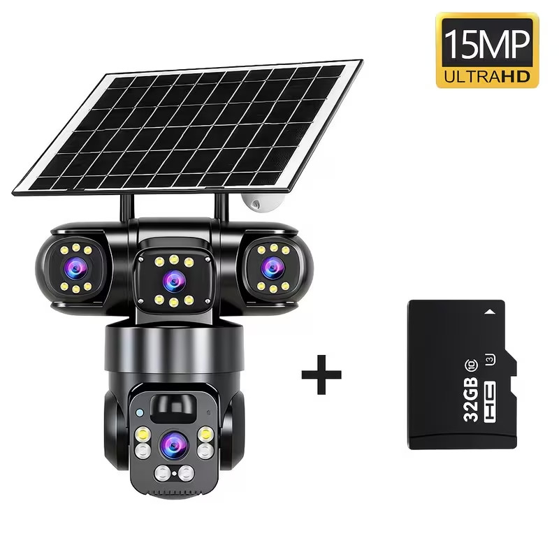 KEPEAK 15MP HD Solar-Powered Camera+32GB