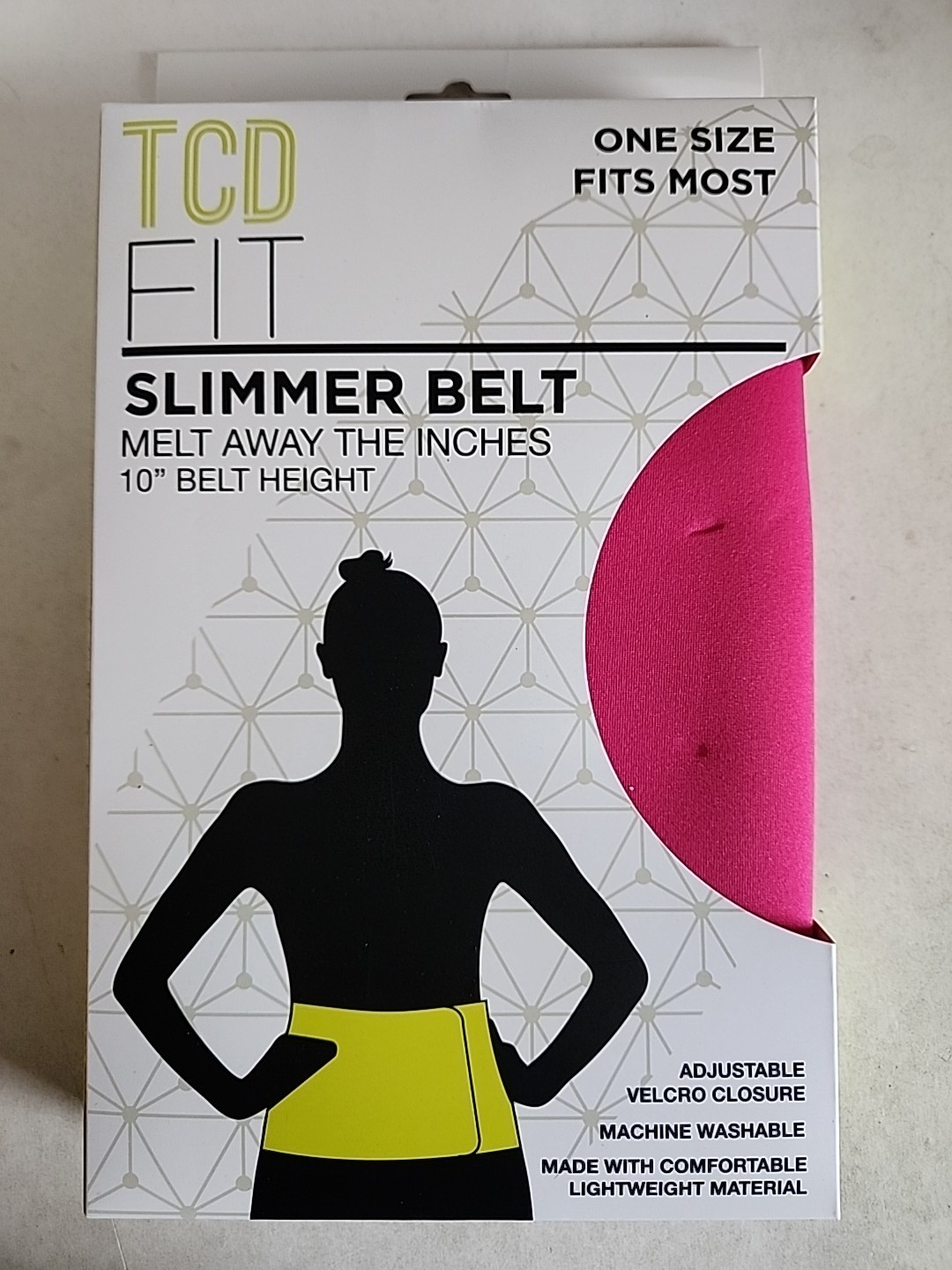 TCD Fit Womens Slimmer Belt Core Fitness 10"Wide up to Waist 42" Lightweight