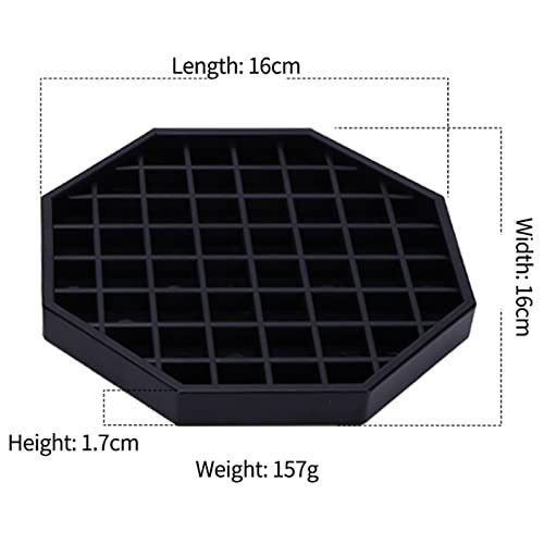 Drip Trays 6" Coffee Countertop Octagon Drip Tray Black Plastic Coffee Drip