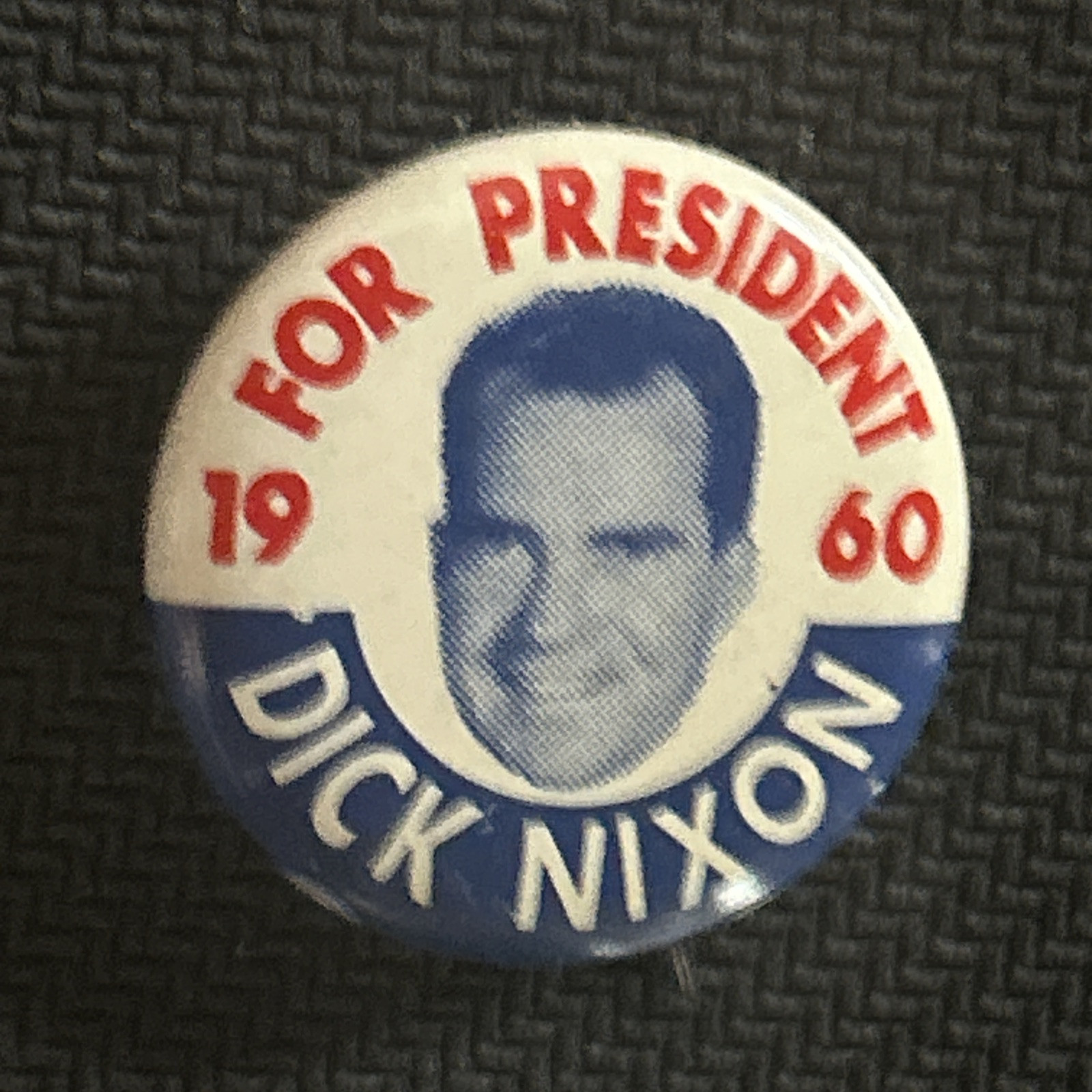 For President Dick Nixon 1960  7/8” pinback button pin