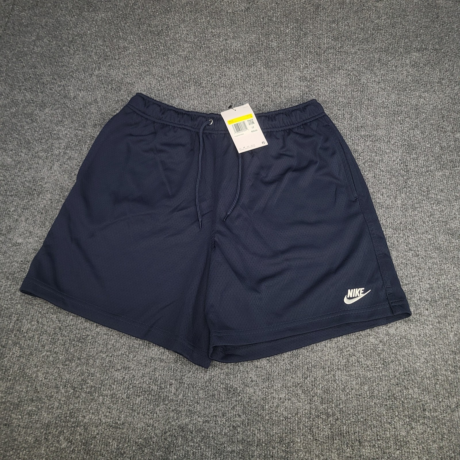 Nike Shorts Mens Small Obsidian Blue Club Mesh Futura Flow Sportswear Above Knee
