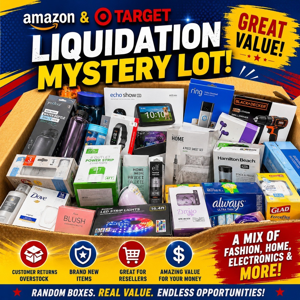 TikTok Mystery Crate – Trending Viral Items with Surprise Deal Finds Inside