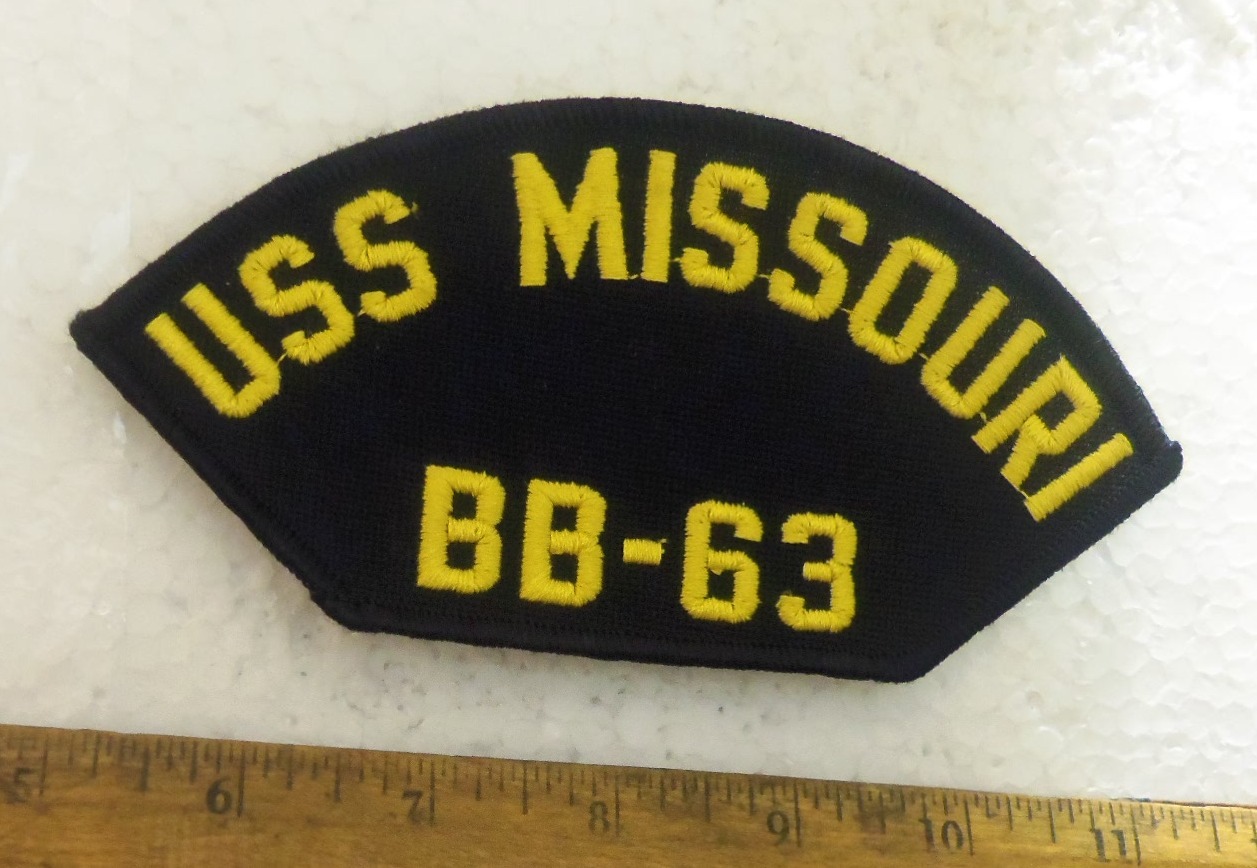 US Navy – USS Missouri BB-63 Embroidered Patch