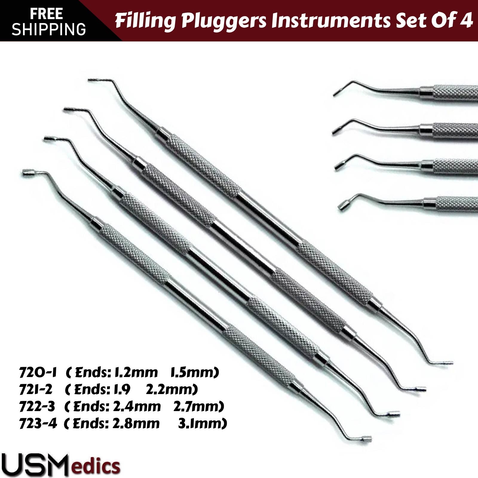 Composite Filling Tools Spatula Plugger Burnishers Dental Restorative BEADEN®