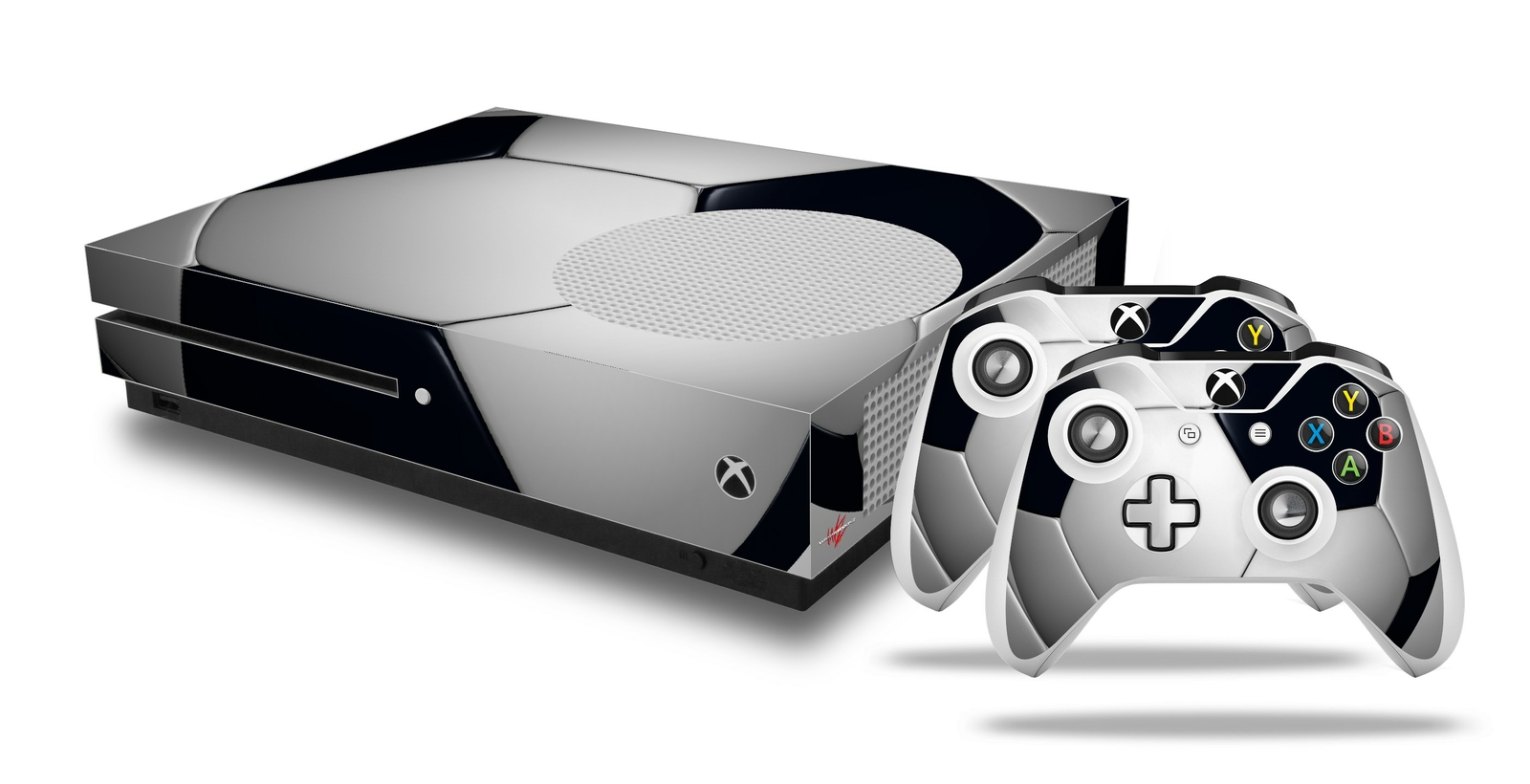 Skin XBOX One S Console Controller Soccer Ball