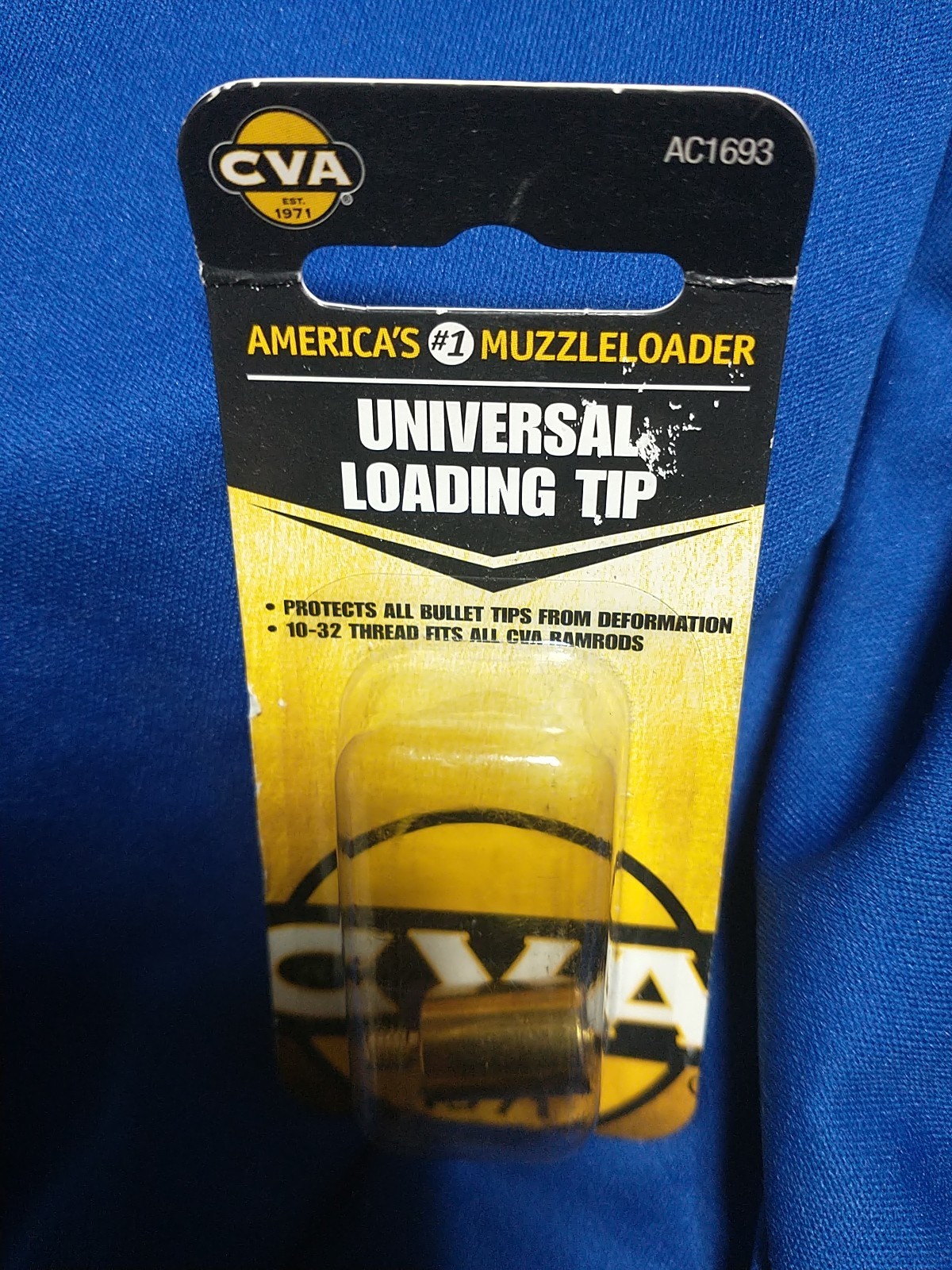 CVA UNIVERSAL LOADING TIP 10X32 THREADS #AC1693 BLACK POWDER ALL BULLET TYPES