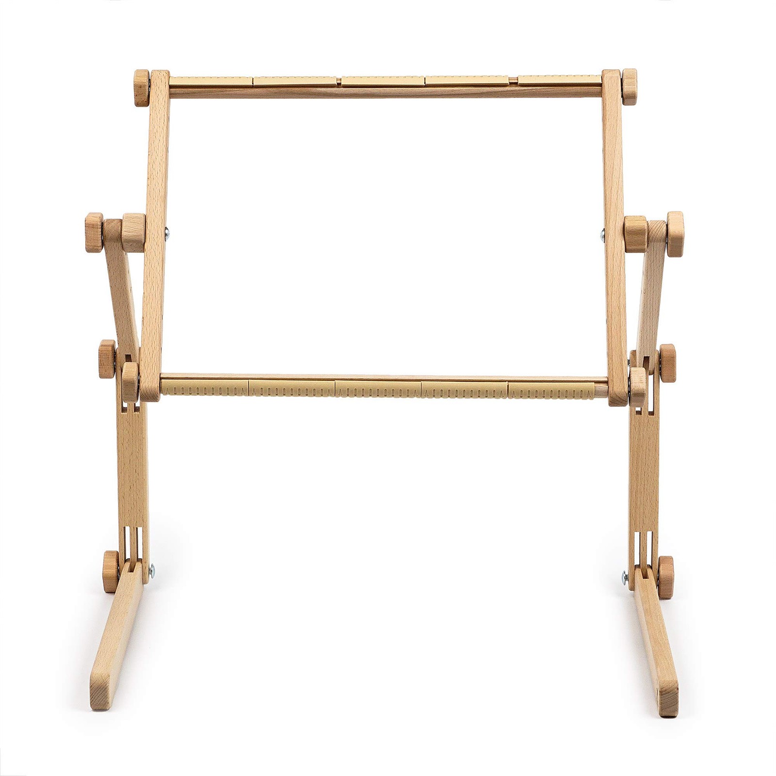 Needlework Table & Lap Stand w/ Adjustable Organic Beech Wood Frame