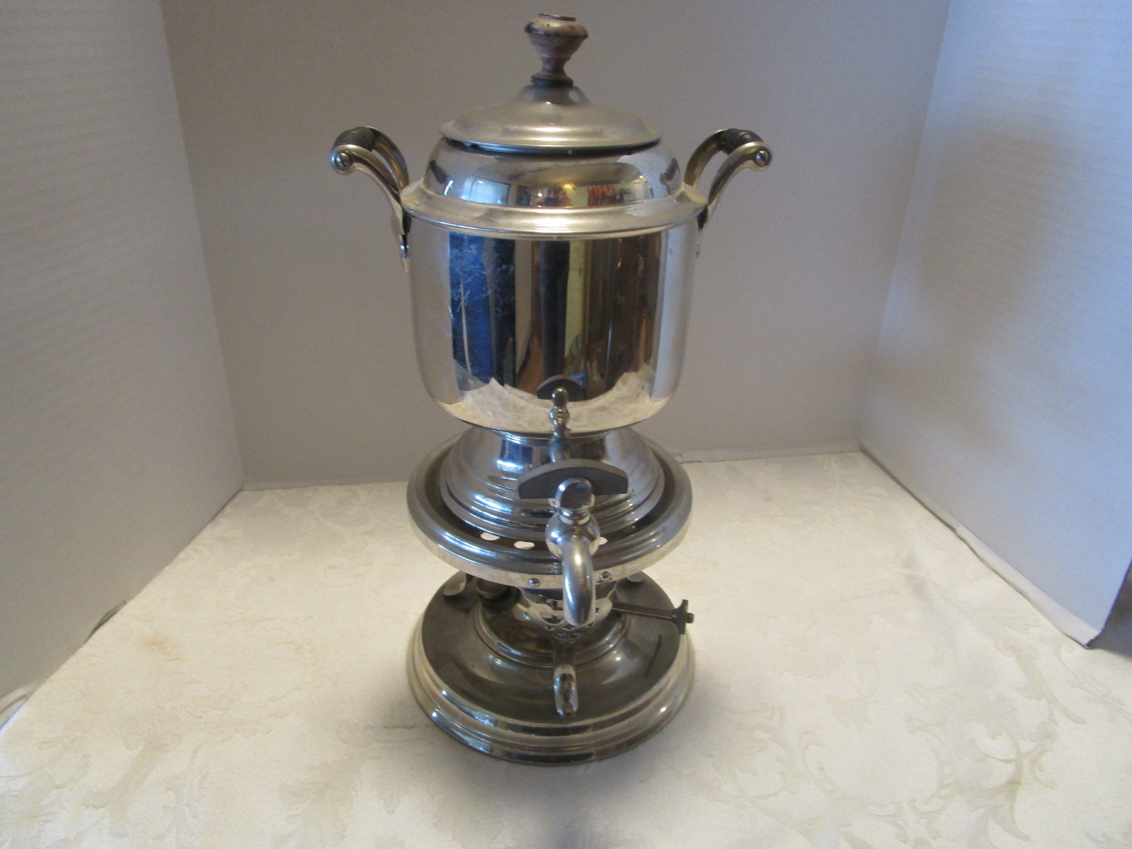 Antique Art Deco Manning Bowman Coffee Percolator Samovar 1904 Meriden Conn 14"T