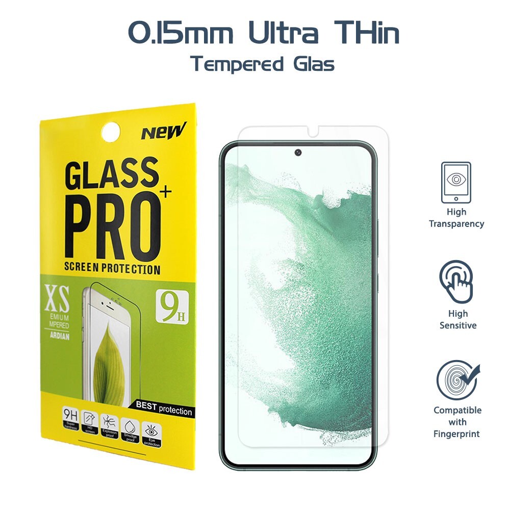 [Fingerprint Compatible] [2-Pack] Screen Protector for Samsung Galaxy S22+ Plus