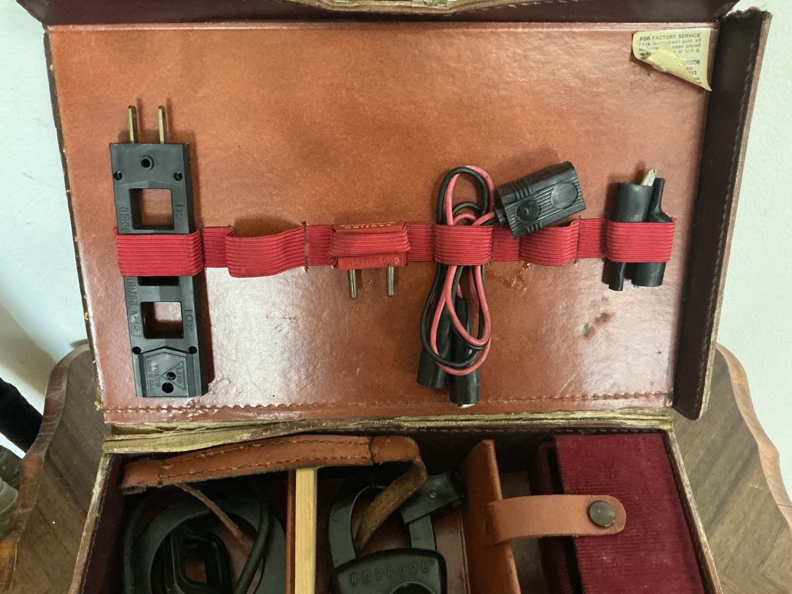 Vintage Amprobe Clamp-On AC Voltmeter Test Set w/ Case & Accessories Untested