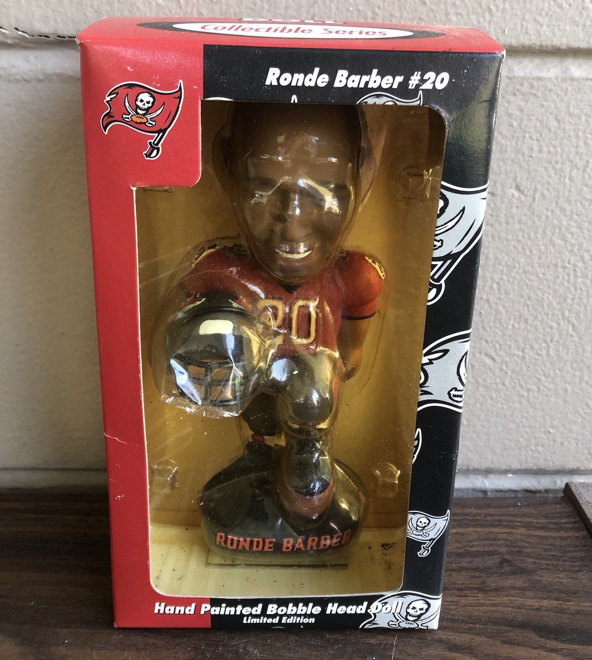Hand Painted Bobblehead NFL Tampa Bay Buccaneers Ronde Barber Limited Edition