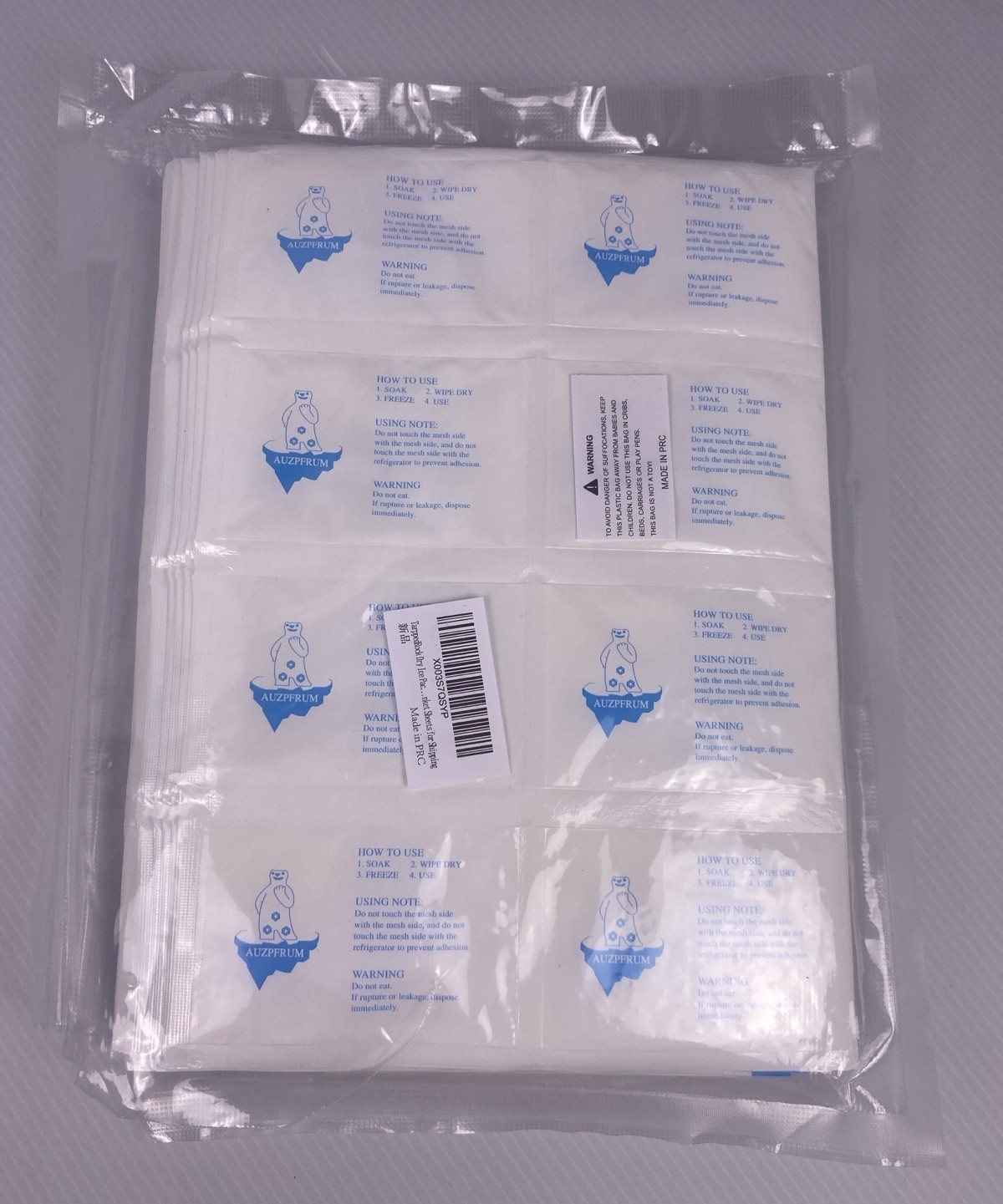 Dry Ice Packs for Shipping Frozen Food 3 Sheets Reusable Cold Packs 10 Sheets