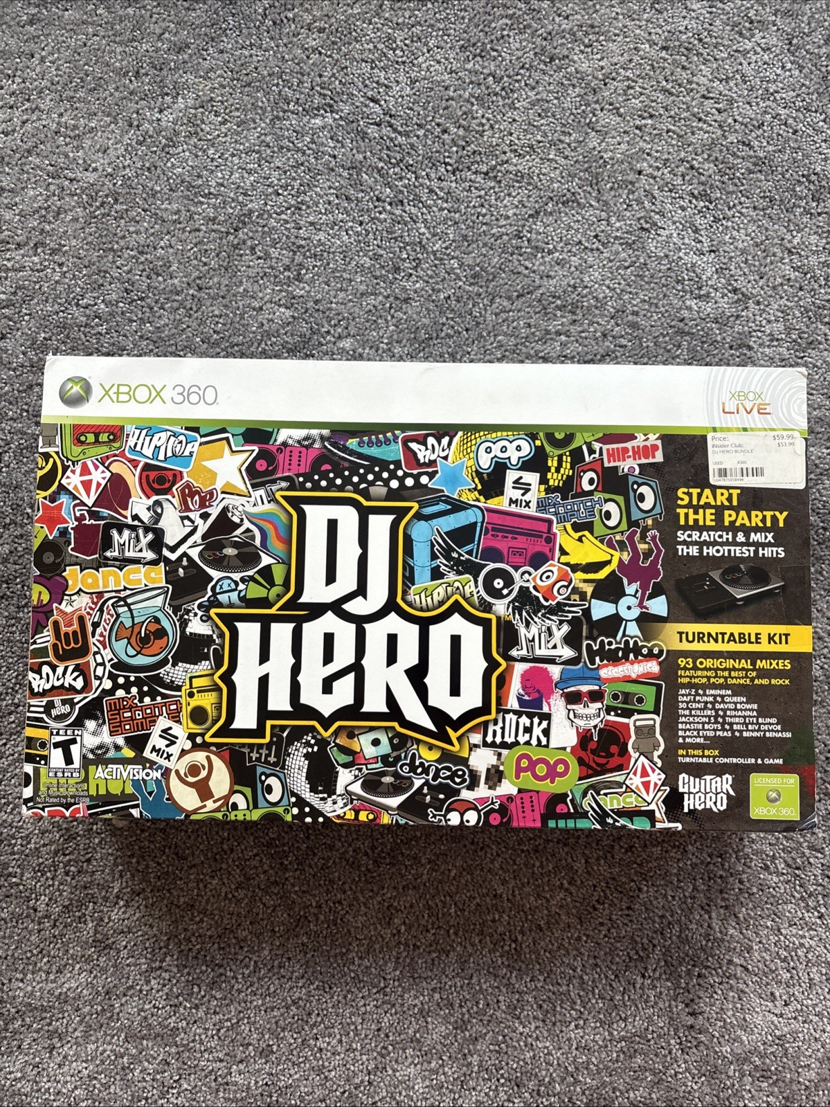 Activision DJ Hero Turntable Kit Xbox 360 Wireless Game Disc Controller