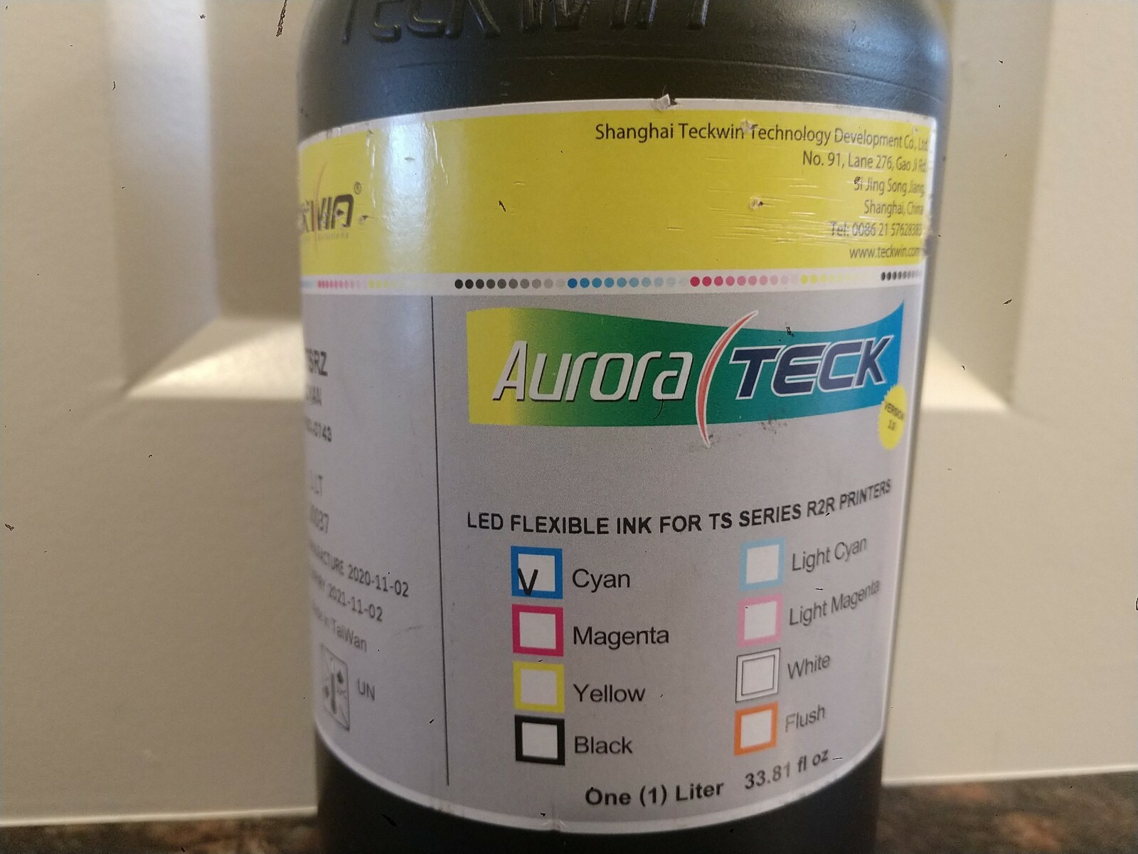 Teckwin Technology Developmen Aurora Reck Flexible Ink For TS Series R2R printer