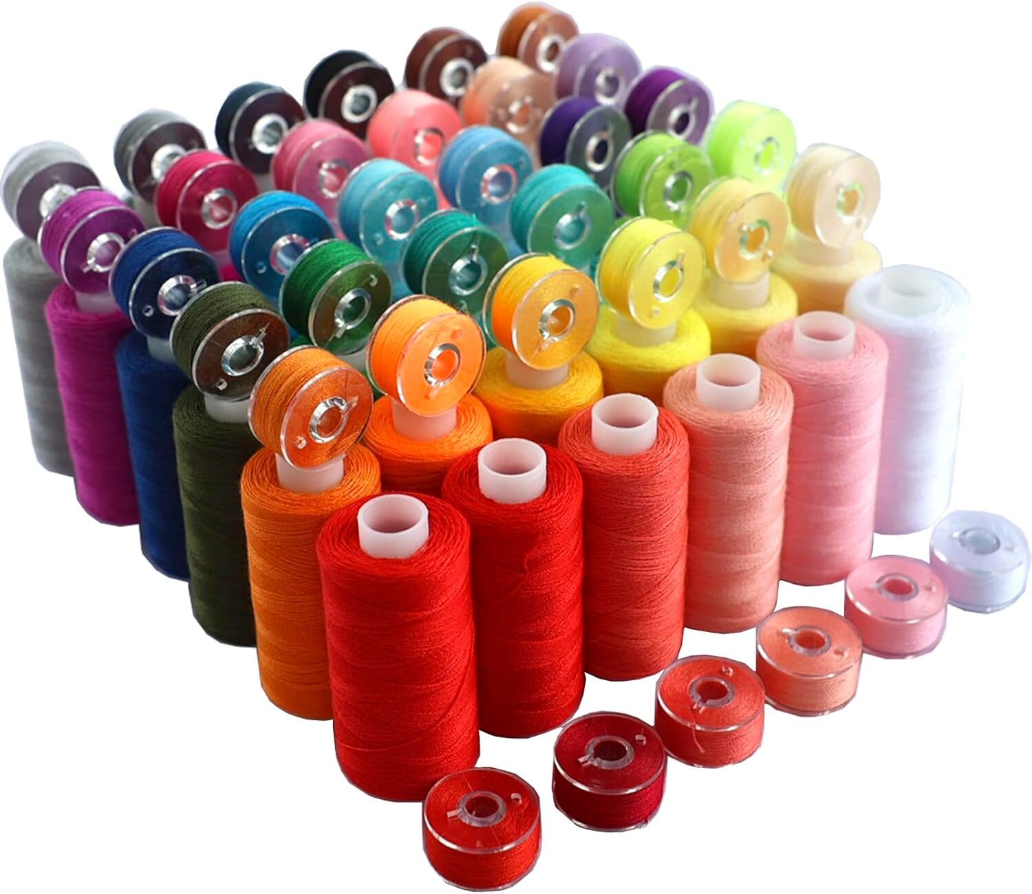 72 PCS Sewing Thread Assortment, 36 Color Thread for Sewing Machine with 36 S...