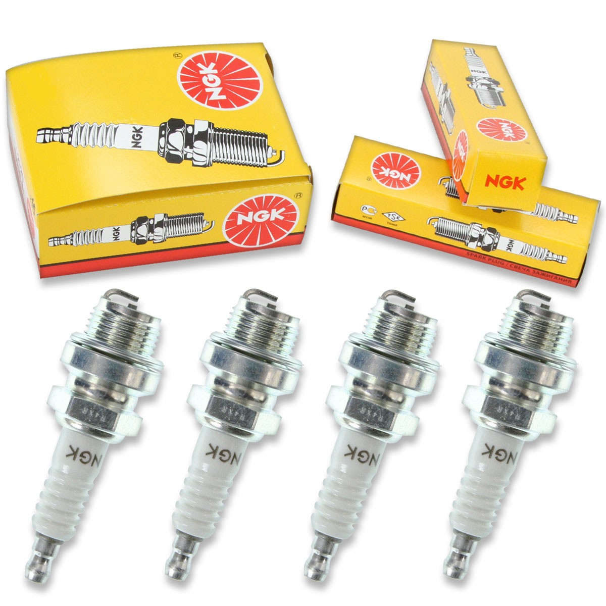 4pcs 71-72 Ski-Doo TNT 775 NGK Standard Spark Plugs 771cc 47ci Kit Set Engin cf