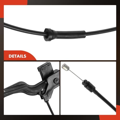Front Hood Latch Release Cable with Handle | Compatible with Saturn Ion 2003