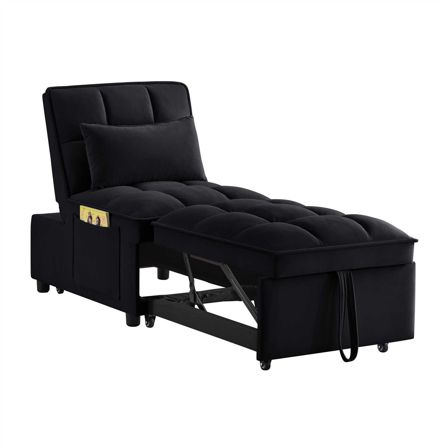Convertible Sofa Bed 4 in 1 Multi-Functional Folding Recliner Sleeper Sofa Chair