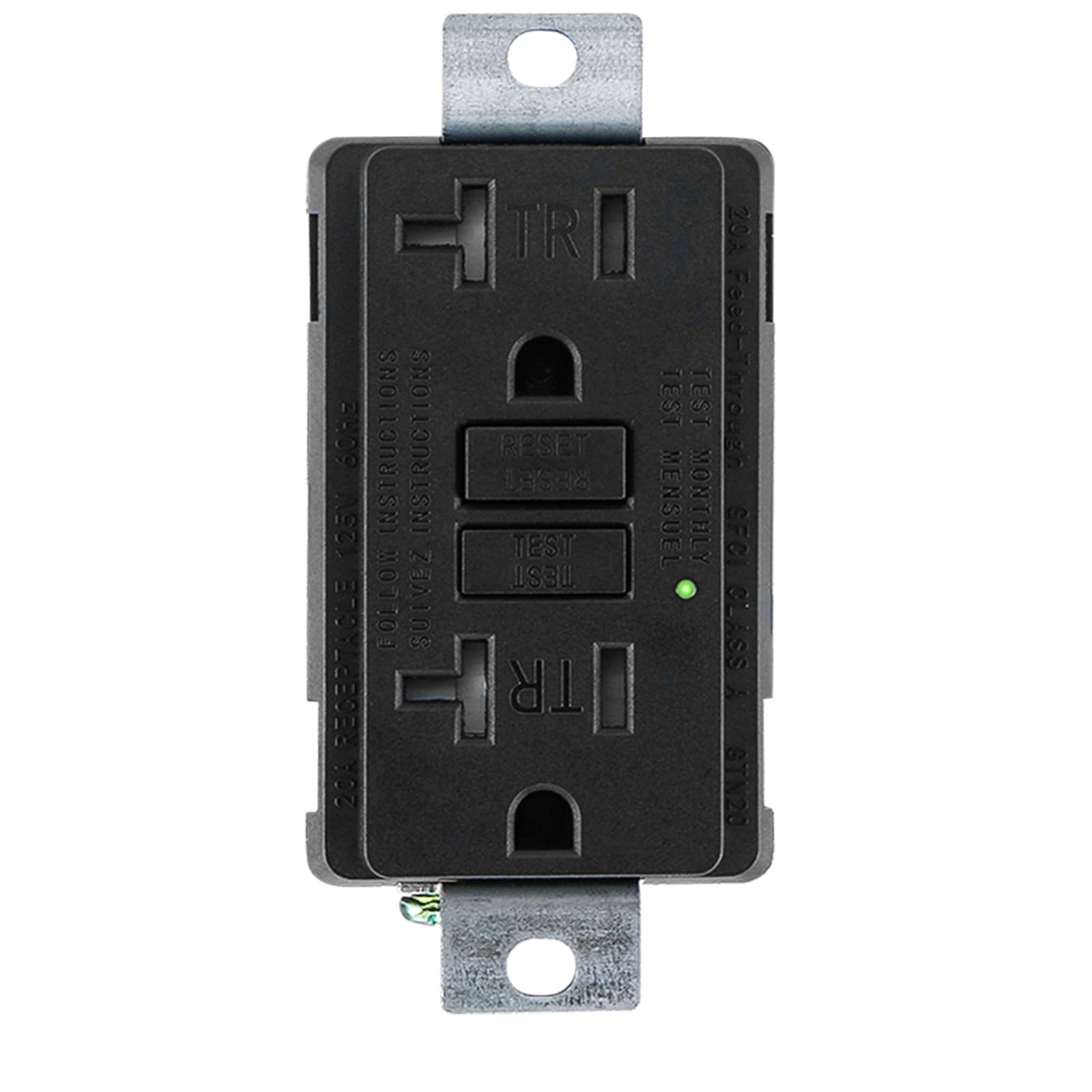 Wengart Generator GFCI Outlet,AC125V 20Amp 60Hz,Meet UL2018,Self-Test Industr...