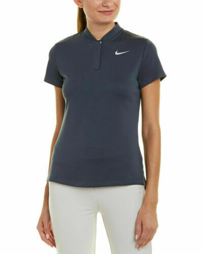 Nike Women's Dri Fit Golf Polo Blue Grey AH4498 471