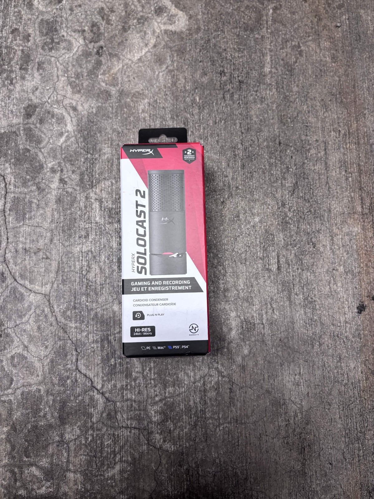 HyperX SoloCast 2 USB Condenser Gaming Microphone — Open Box, $59.99 retail