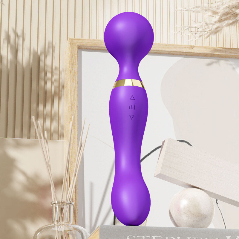 Double Head 8 Speed 20 Modes Vibrating Massager Full Body Magic Therapy Motor