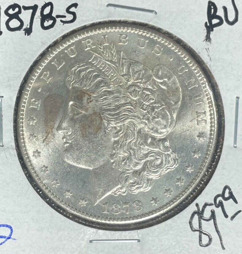 1878-S MORGAN SILVER DOLLAR ~ BU  ~NICE COIN~ REF#2