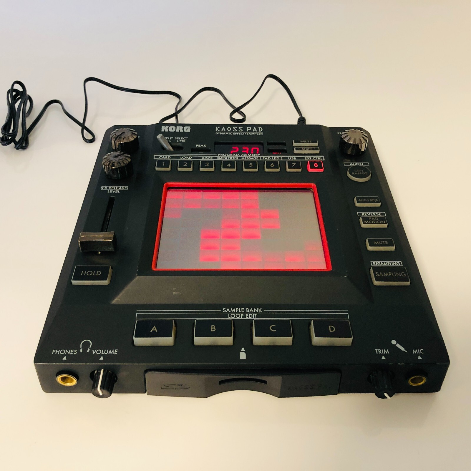 KORG KP3 KP-3 Kaoss Pad Dynamic Effect Sampler Sequencer Tested Dynamic Effect