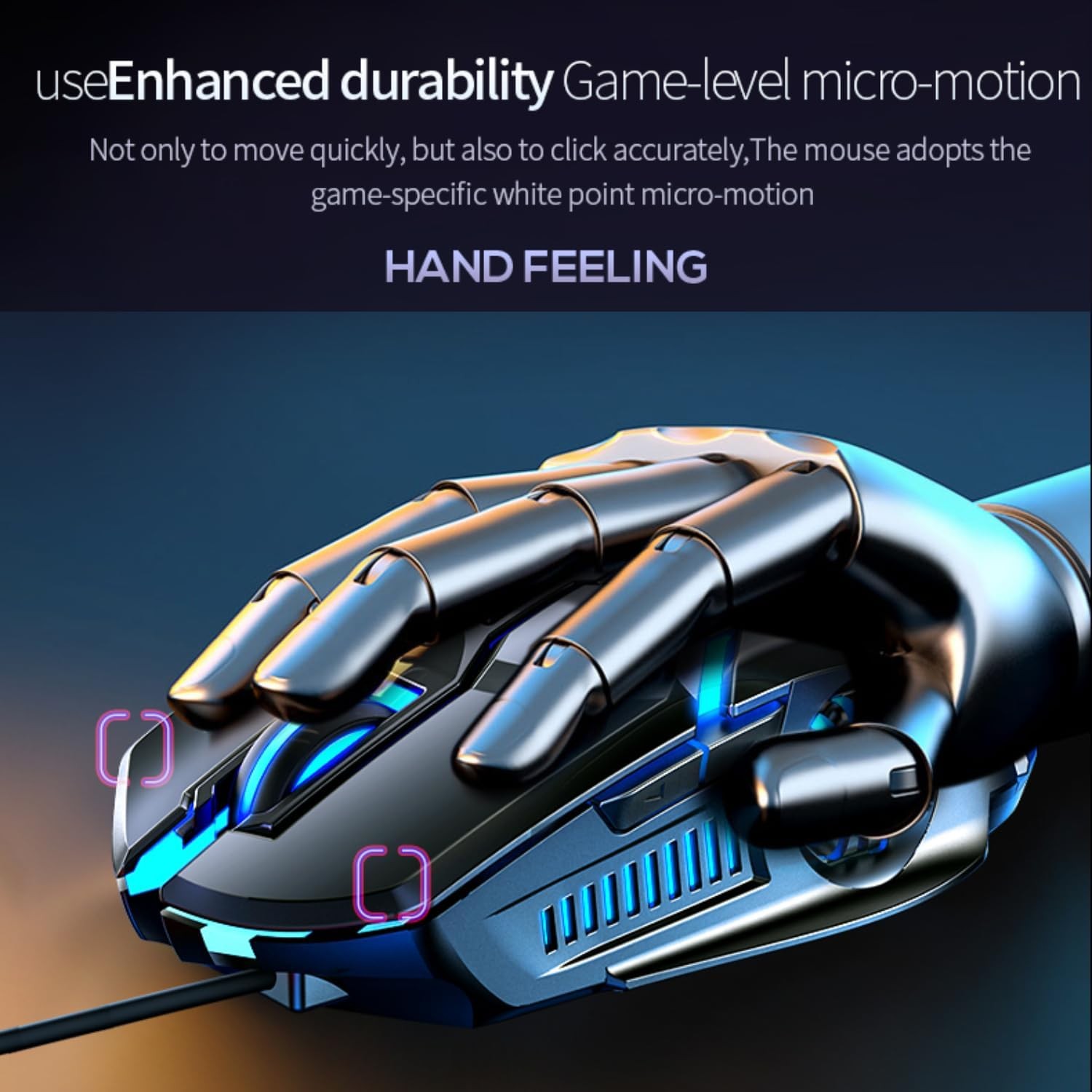 CHONCHOW Gaming Mouse Wired Grey