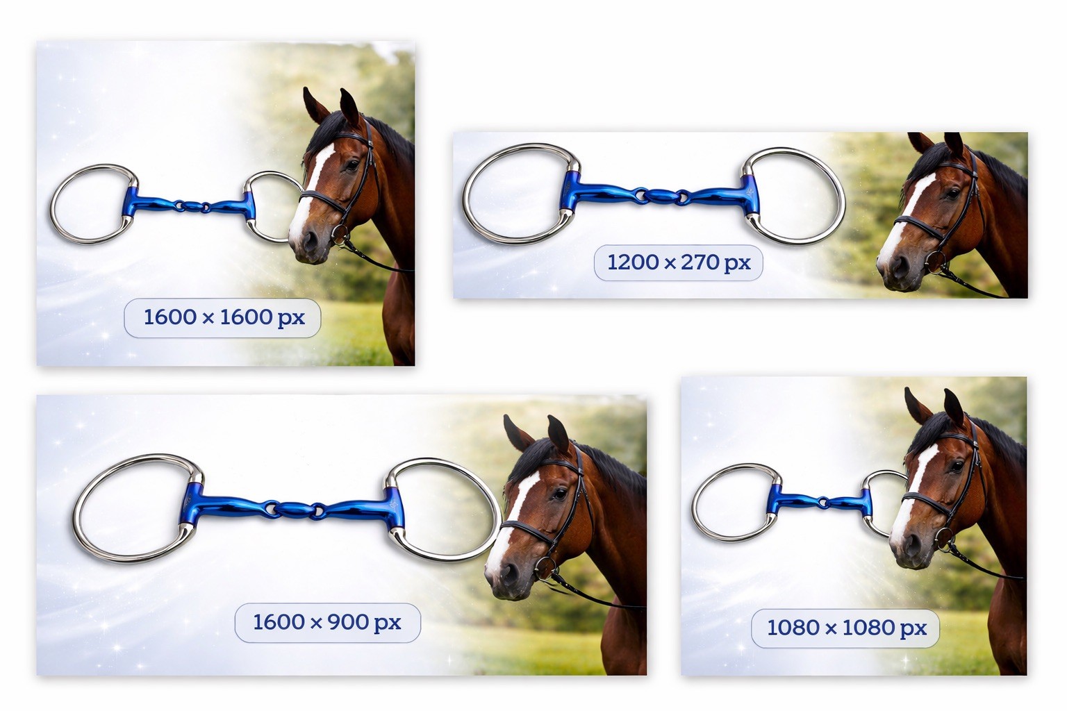 Titanium Egg Butt Horse Bit – Blue Coated, Lightweight